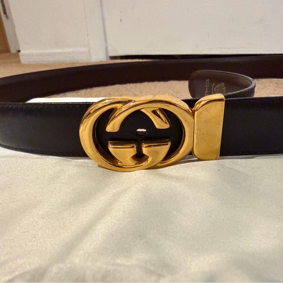 Gucci Accessories - Gucci | Vintage Gold Leather Belt